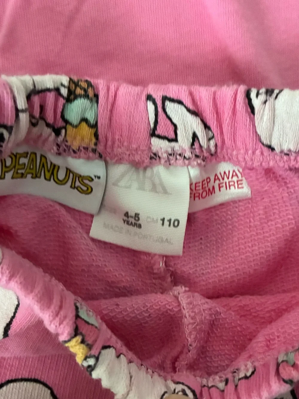 Zara Peanuts Snoopy Ice Cream Set size 4-5